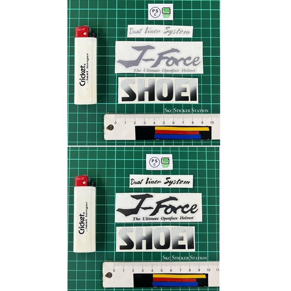 Shoei J Force 1 (set) Sticker Printing Diecut Helmet Designs #psc # ...