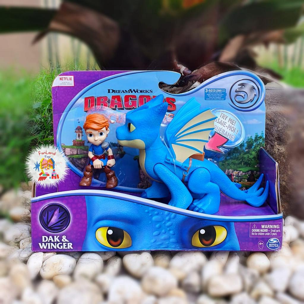 Dreamworks Dragons Rescue Riders Dak & Winger | Shopee Malaysia