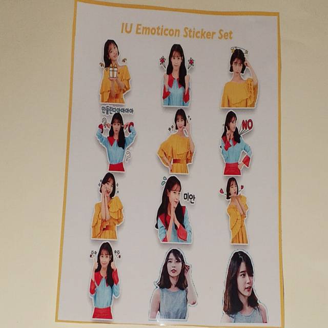 Original KOREA STICKER IU EMOTICON STICKER | Shopee Malaysia