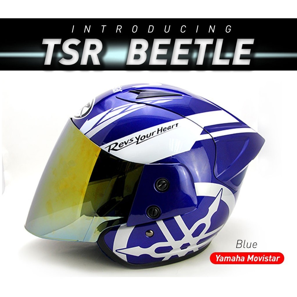 TSR Helmet - MOVISTAR (BLACK / BLUE) | Shopee Malaysia