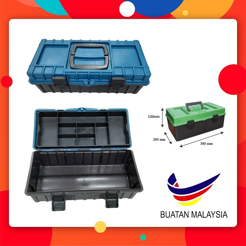 Rectangular Tool Box 2 layer PVC / Kotak Peralatan PVC | Shopee Malaysia