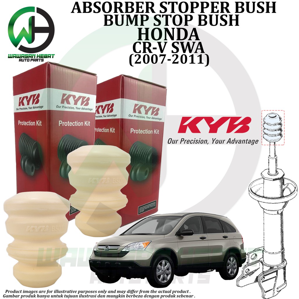 Honda Crv SWA Front Rear Absorber Bump Stop Kit Bush Stopper KYB