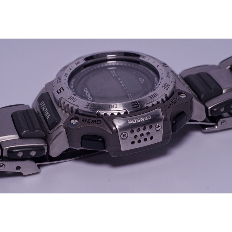 PROTREK】CASIO PRT-1400 デジタル腕時計ブラック/シルバー 楽天市場