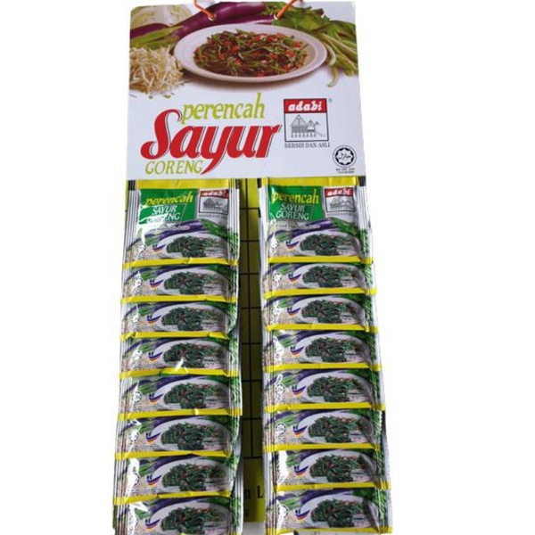 Perencah Sayur Goreng Adabi 16 peket (1papan) | Shopee Malaysia