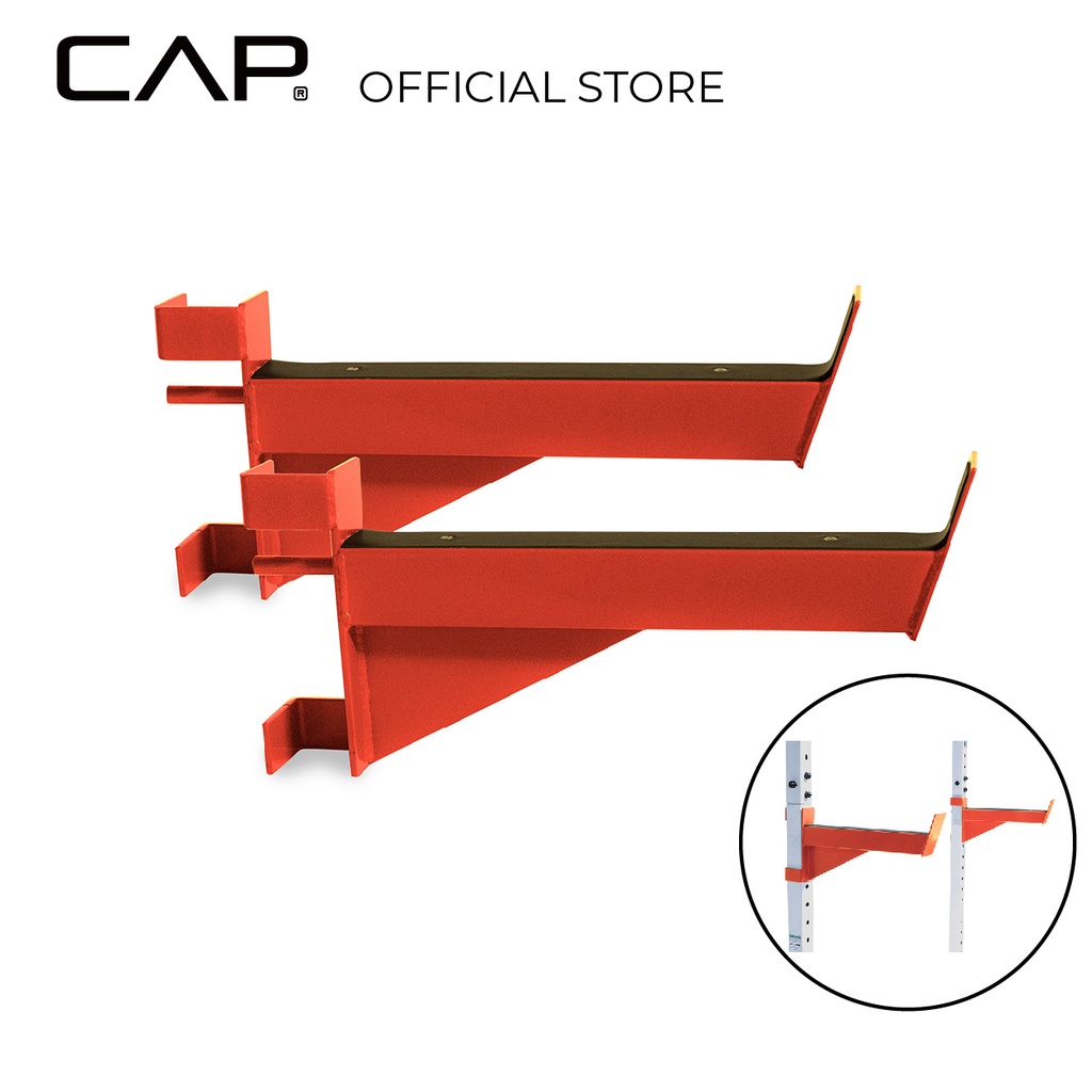 CAP Barbell Squat Rack Spotter Arm J Cup Weightlifting Holder Gym Power Fitness Equipment 226kg Weight Capacity 1 PAIR Shopee Malaysia