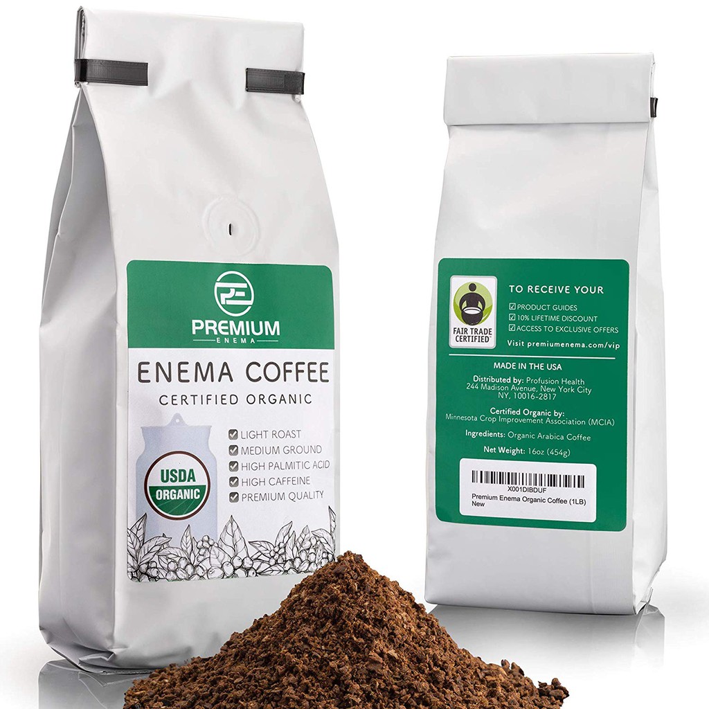 CLEARANCE Premium Enema™ Organic Enema Coffee (1LB) Light Roast, Medium ...