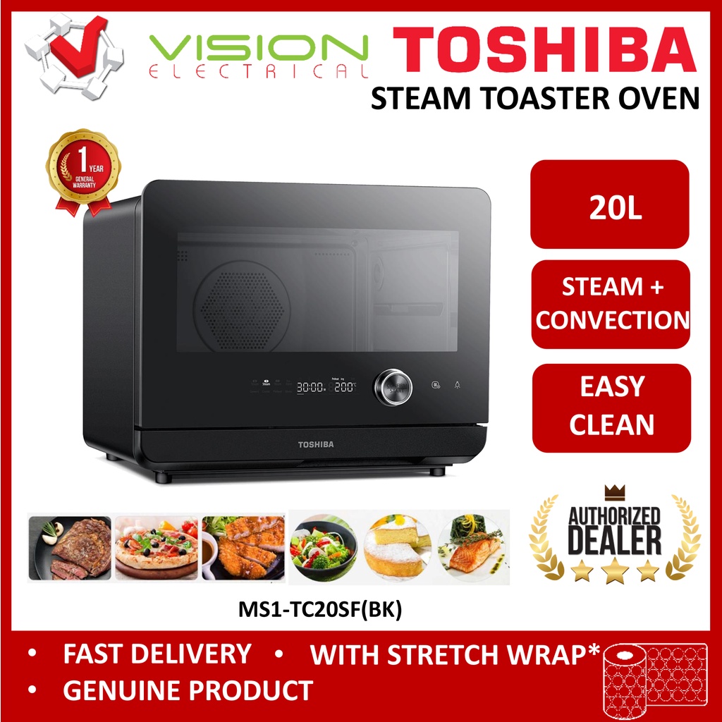 TOSHIBA MS1-TC20SF(BK) Pure Steam Oven 20L Convection Baking/Frying Ketuhar  烤箱