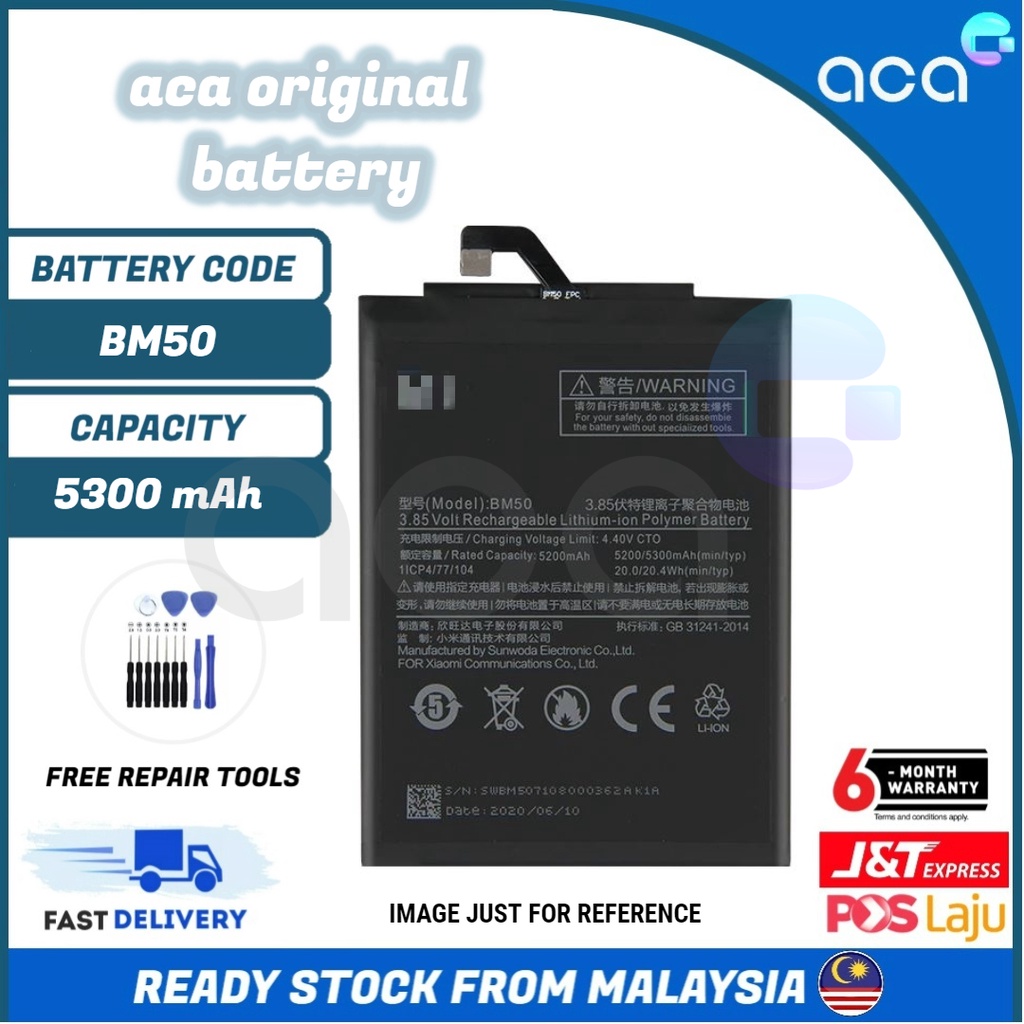 ACA Bateri Serasi untuk Xiaomi Mi Max 2 BM50 5300mAh Battery Bateri ...