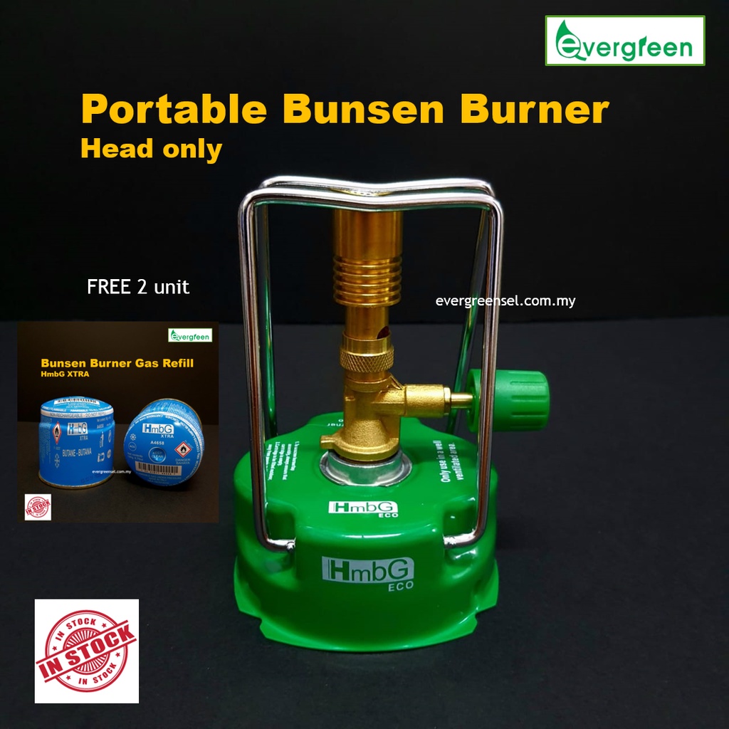 ( LOCAL READY STOCK ) Portable Bunsen Burner, with HmbG Eco Gas