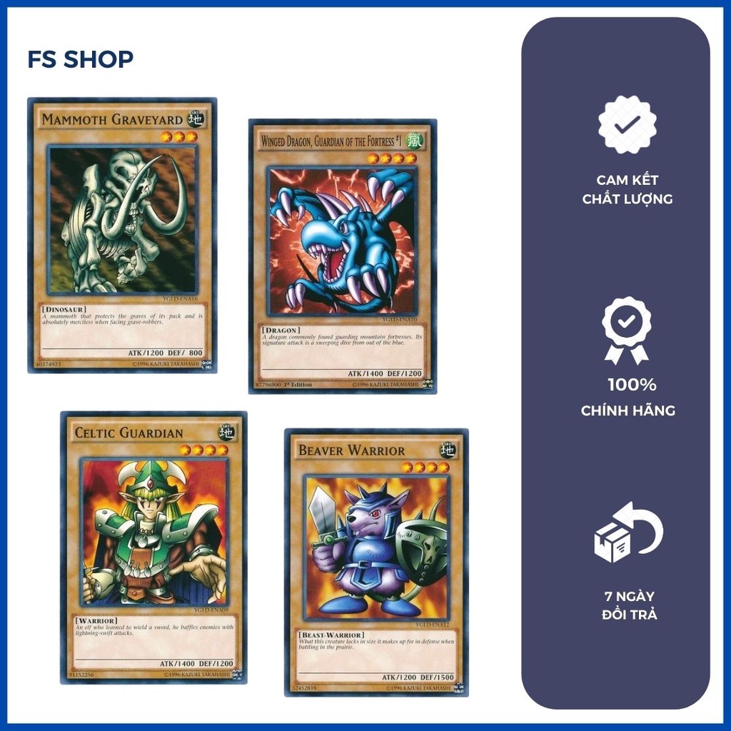 Genuine Yugioh card combo 4 cards normal monster Yugi 01 (Common ...
