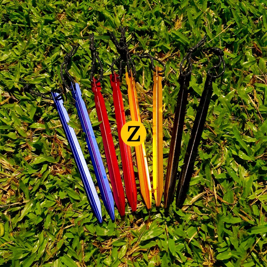 Tent Pegs Aluminium Alloy Y Shape 18cm Tent Peg Stake Camping Peg