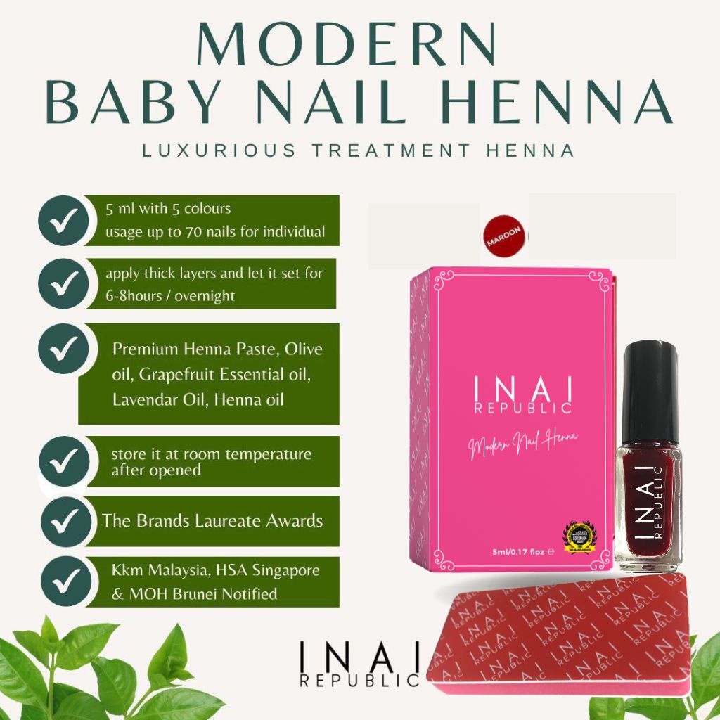 Inai Republic HQ Original Henna Republik Peel Off Serum Innai Pengilat ...