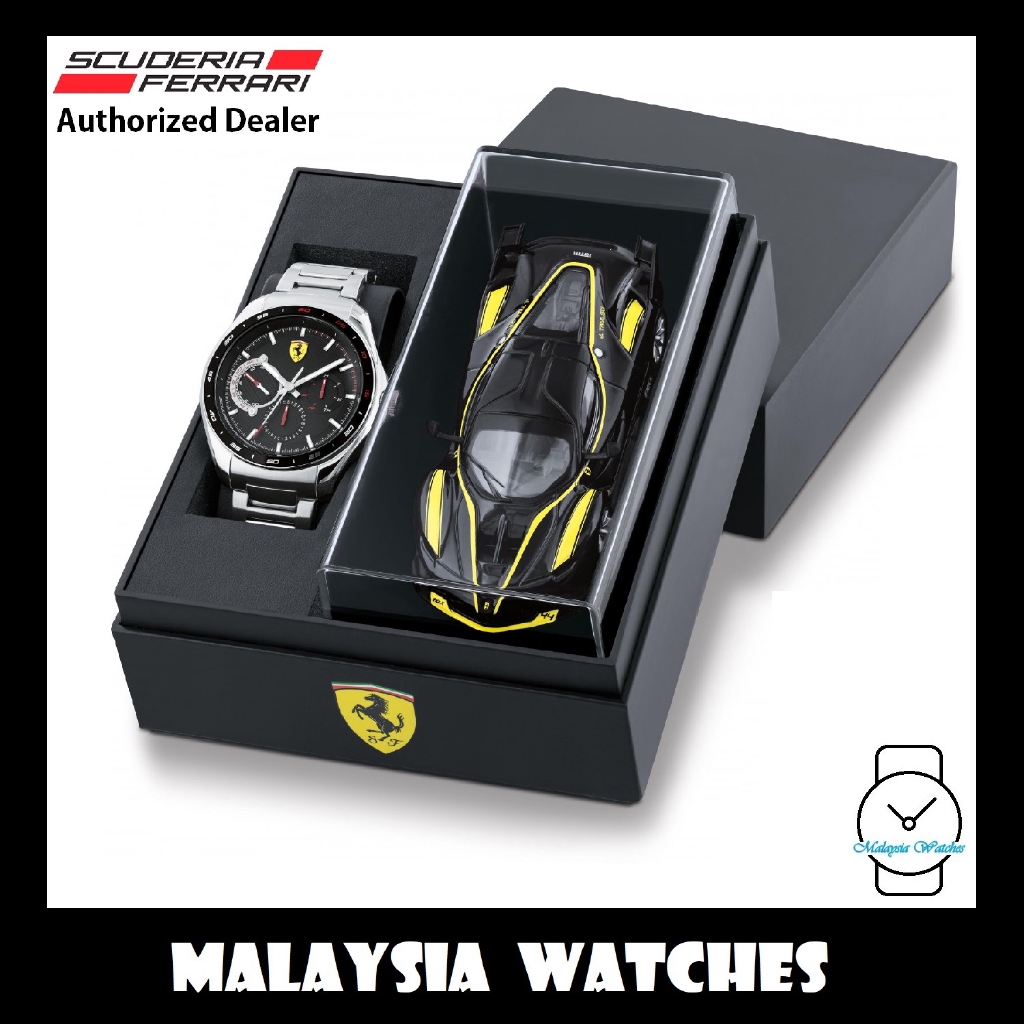 100 Original Scuderia Ferrari Men s 0870037 Special Edition Speedracer Watch Cast Car Gift Set