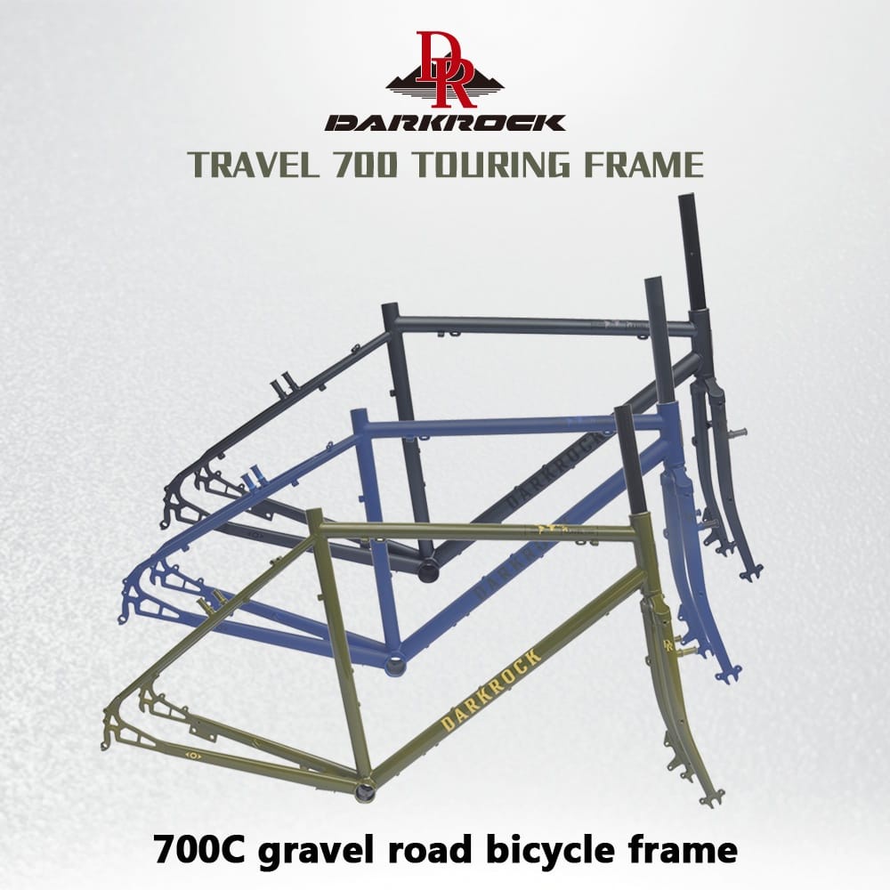 700c TOURING BIKE DARKROCK(DR) Super Travel Touring Frame set Reynolds ...