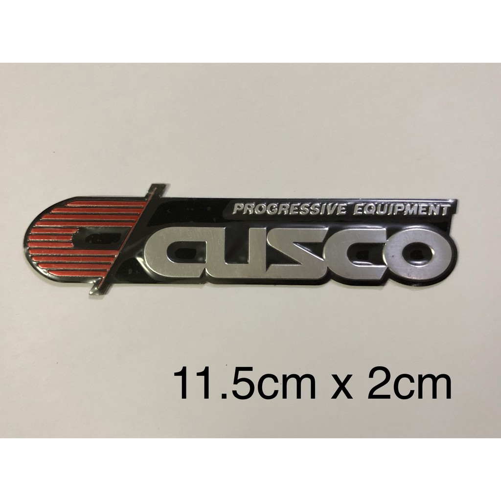 Car Aluminum Emblem CUSCO 11.5cm x 2cm Motorsport Graphic Mod Tuning ...