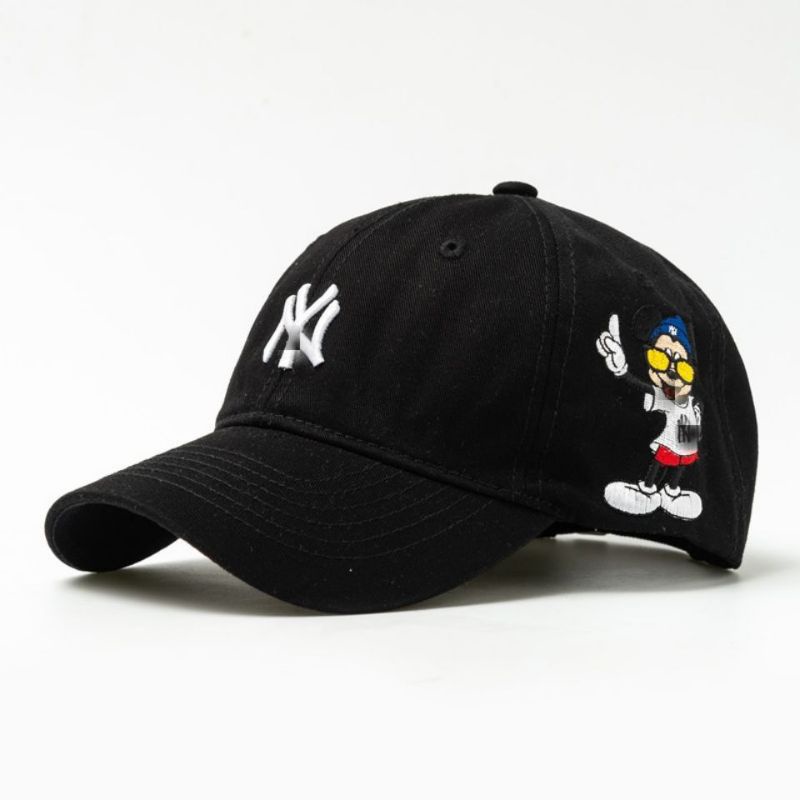 Classic la soft top baseball hat men and women ny small logo embroidery cotton sports fitness