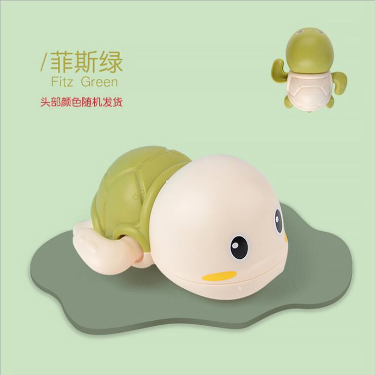 Bevavar Little Turtle Baby bath toy clockwork swimming toys | Shopee ...