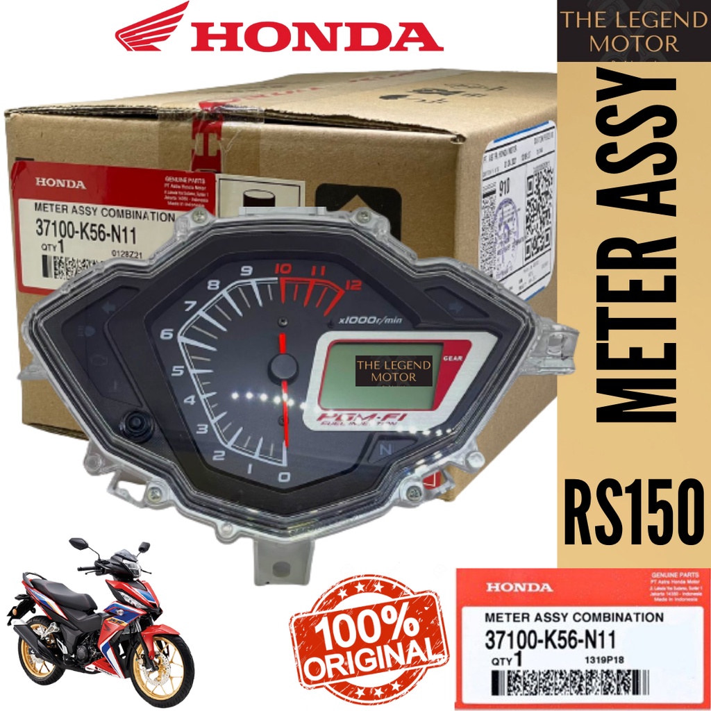 100 Original Honda Rs150 V1 V2 Rs 150 Rs150r Speedomoter Speed Meter Odometer Speedmeter 37100 6627