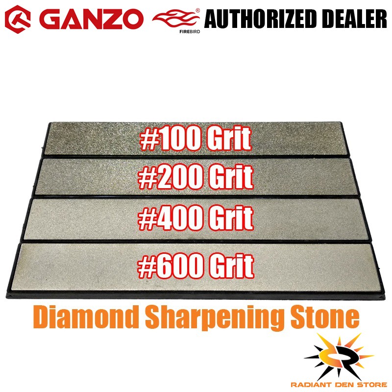 Ganzo sharpening diamond stone 100 grit - Ganzoknife