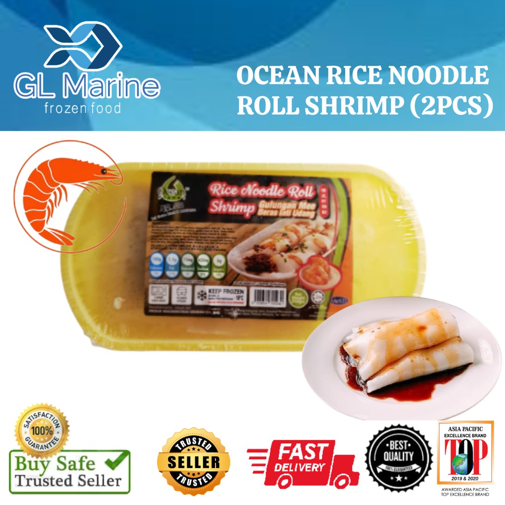[Halal Dimsum]OCEAN RICE NOODLE ROLL SHRIMP (2PCS) [KLANG VALLEY ONLY ...
