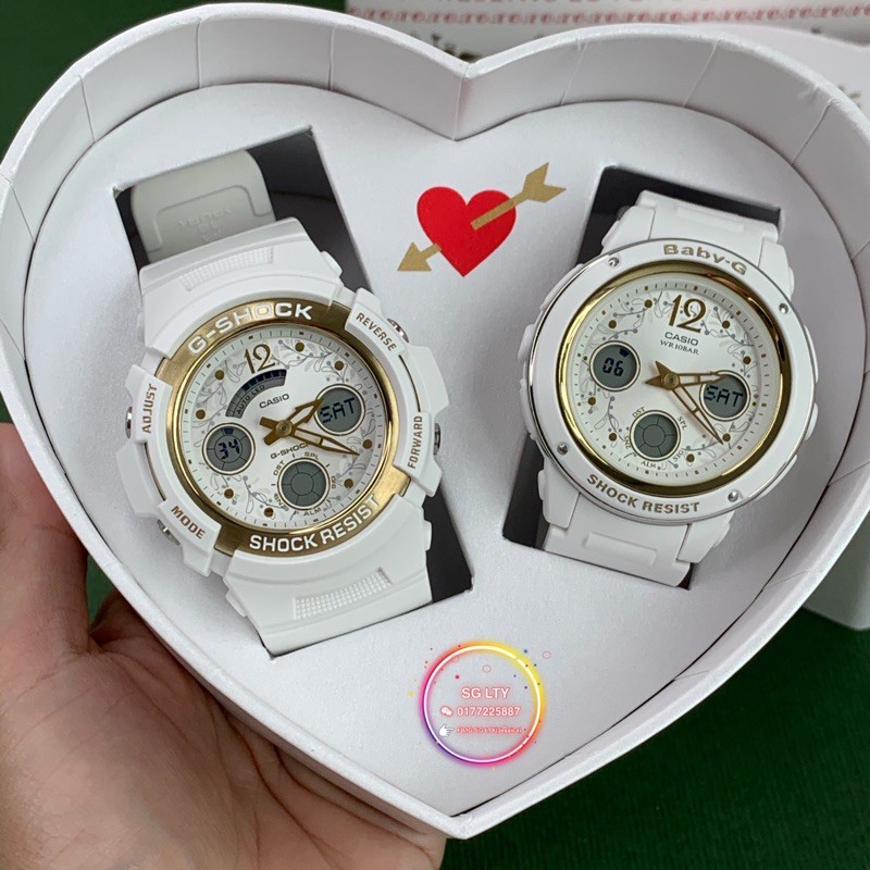 READY STOCK 100 ORIGINAL CASIO LOV 19A 7A G Presents Lover s Collection 2019 WHITE GOLD