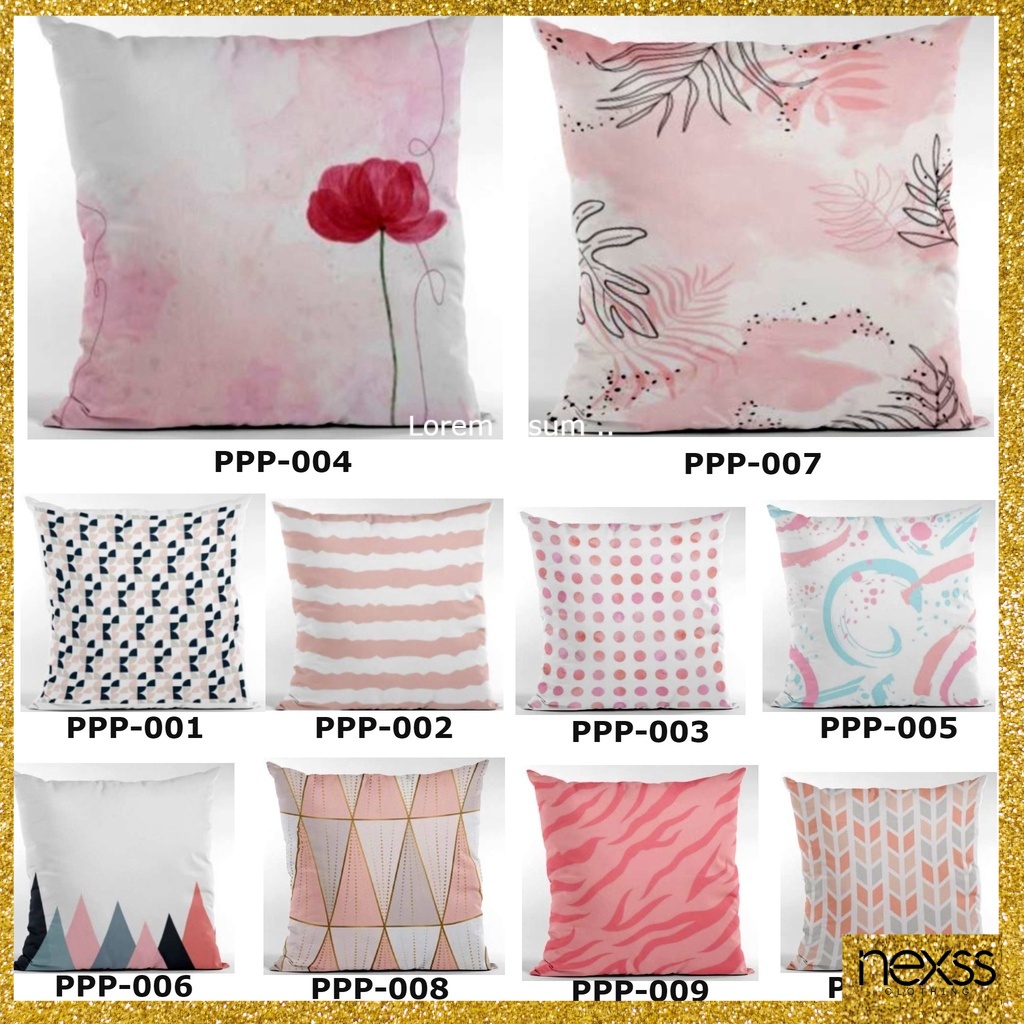 Pink Pillow Cover Decorative Throw Pillow Living Room Sofa DOUBLE SIDE