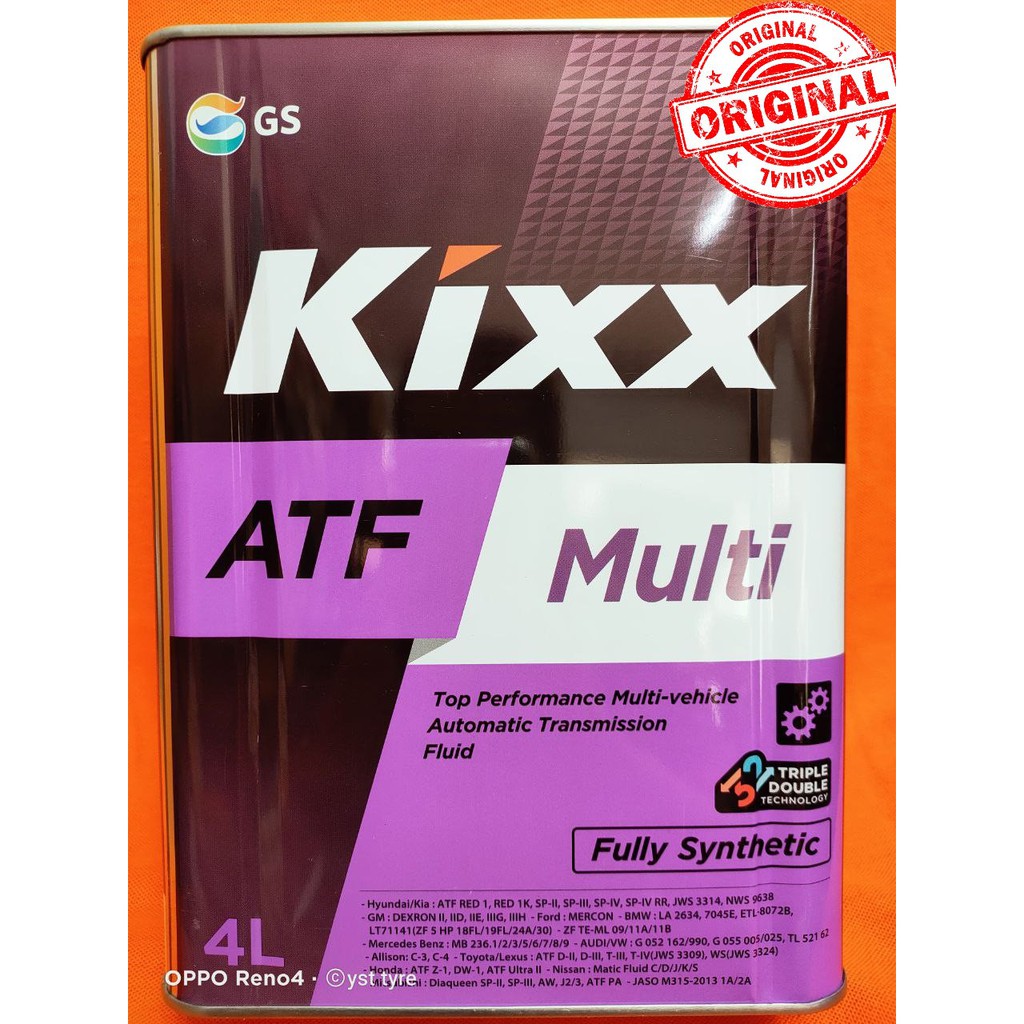 KIXX ATF MULTI Fully Synthetic (4L) | Shopee Malaysia