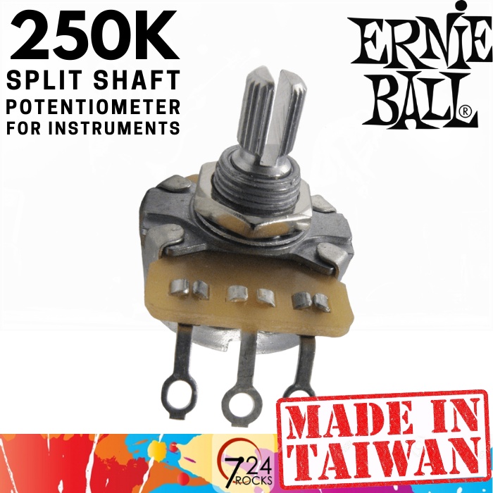 Ernieball Ernie Ball 6383 250K Split Shaft Potentiometer For