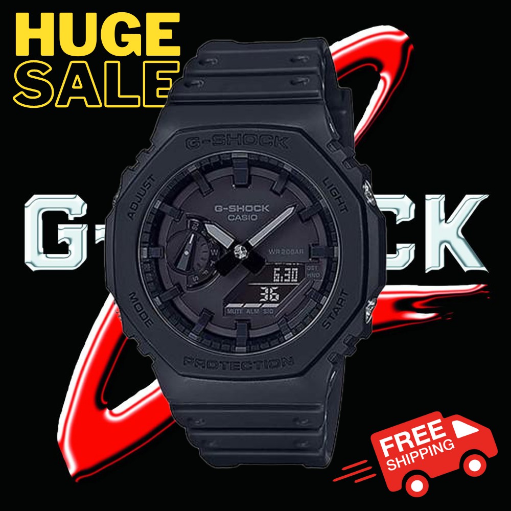 CASIO G SHOCK TMJ FULL BLACK GA2100 1A1 1 YEAR WARRANTY Shopee