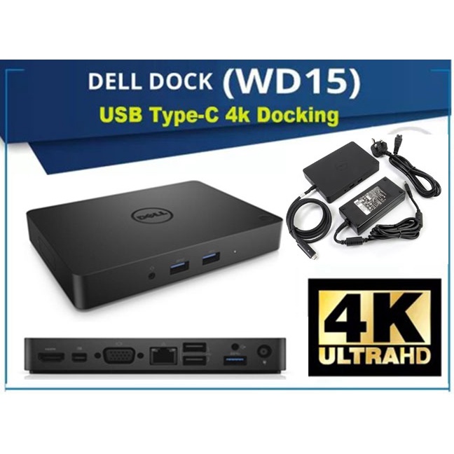 Dell Business USB Type-C Dock Wd15 4K Windows and Macbook docking ...