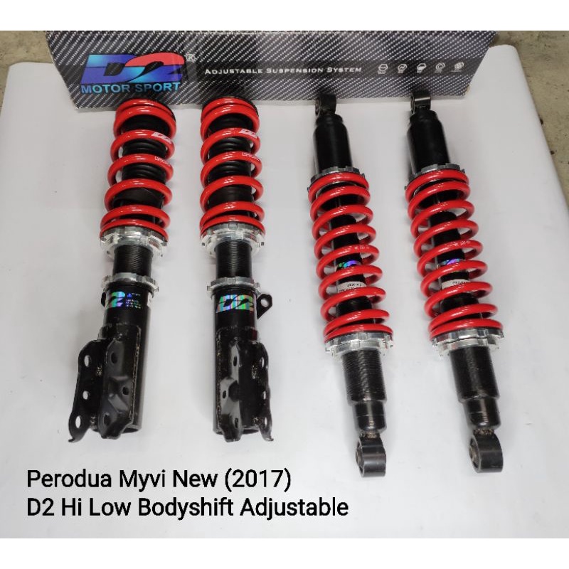 Perodua Myvi New (2017) D2 Racing Sport Hi Low Bodyshift Adjustable ...