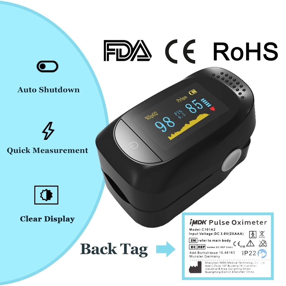 PULSE Portable Finger Pulse LED OXIMETER HIGH SENSITIVITY HEART RATE ...