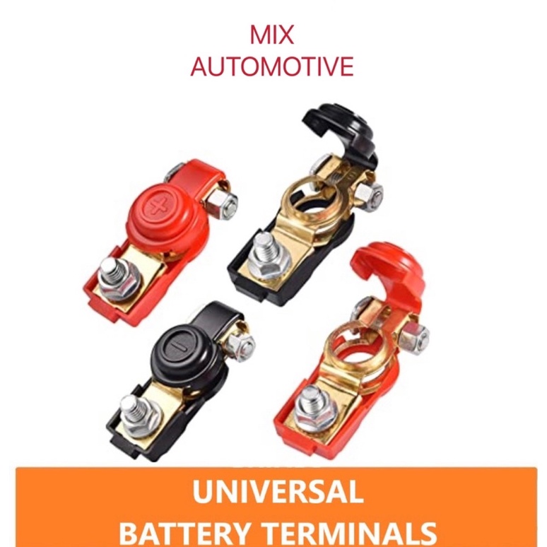 1 Pair Positive & Negative Car Battery Terminals Clamp Clips ( battery ...