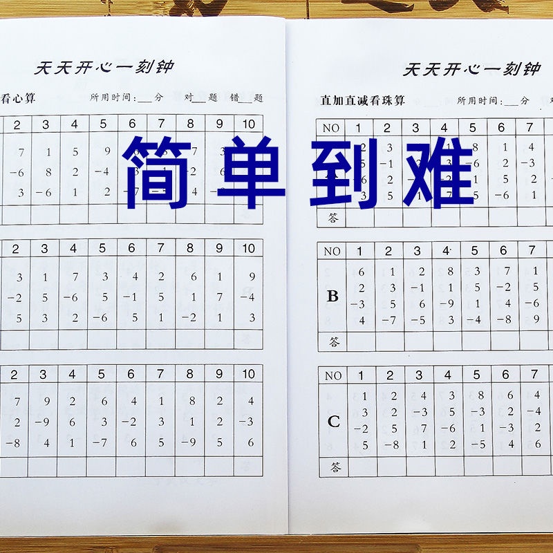 Abacus Mental Arithmetic Worksheets