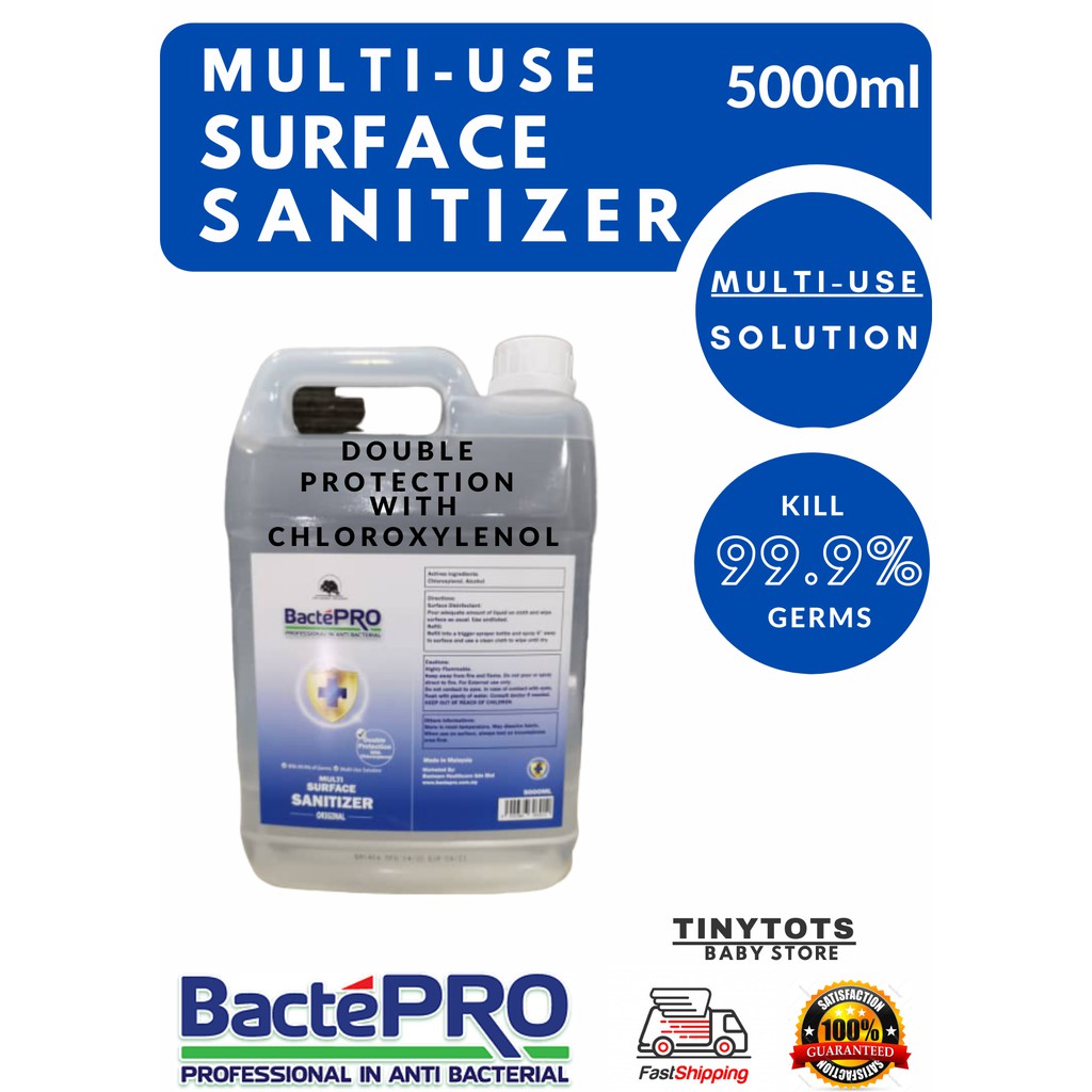 Bactepro Multi Surface Disinfectant Sanitizer 5litre/5000ml | Shopee ...