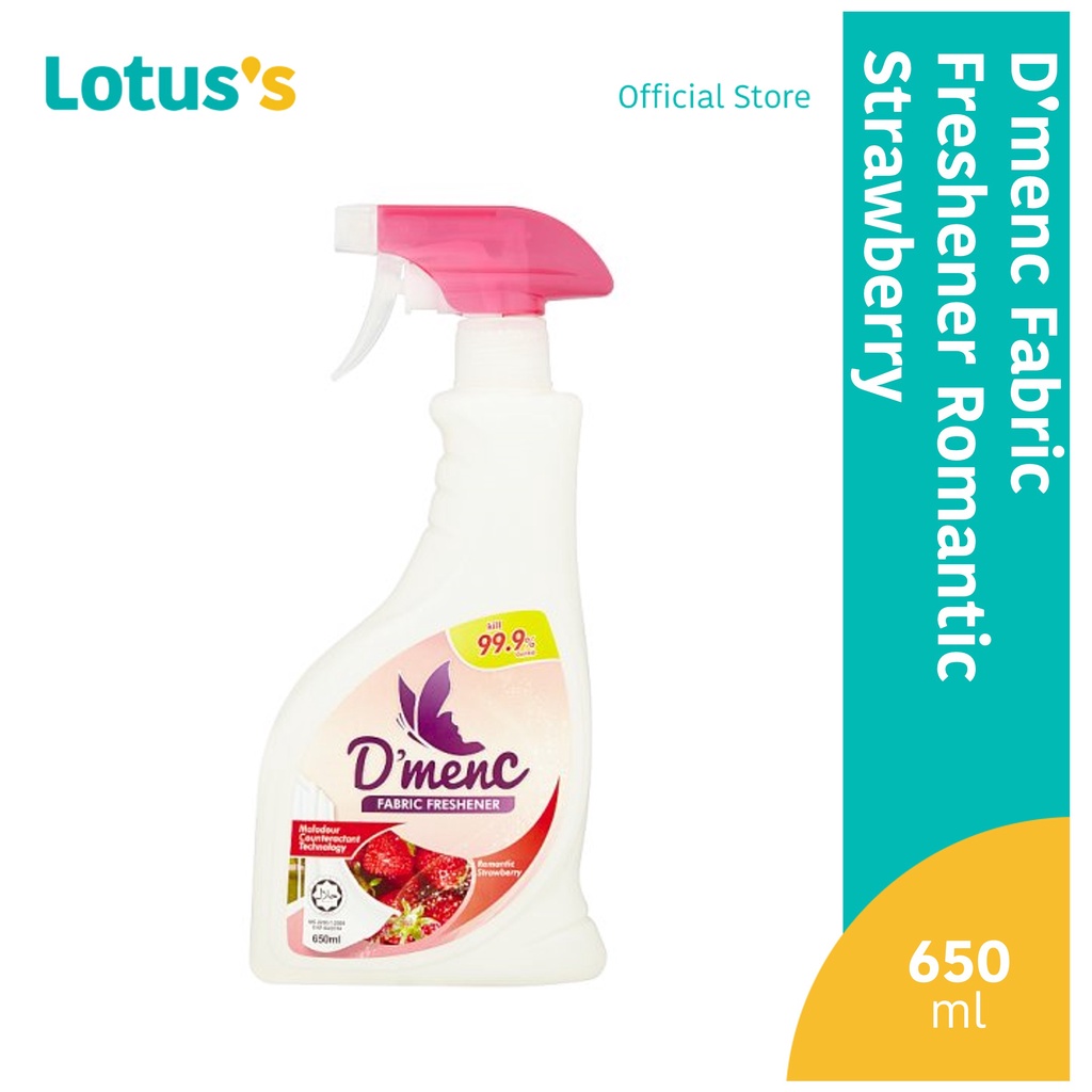 D'menc Fabric Freshener Romantic Strawberry 650ml Shopee Malaysia