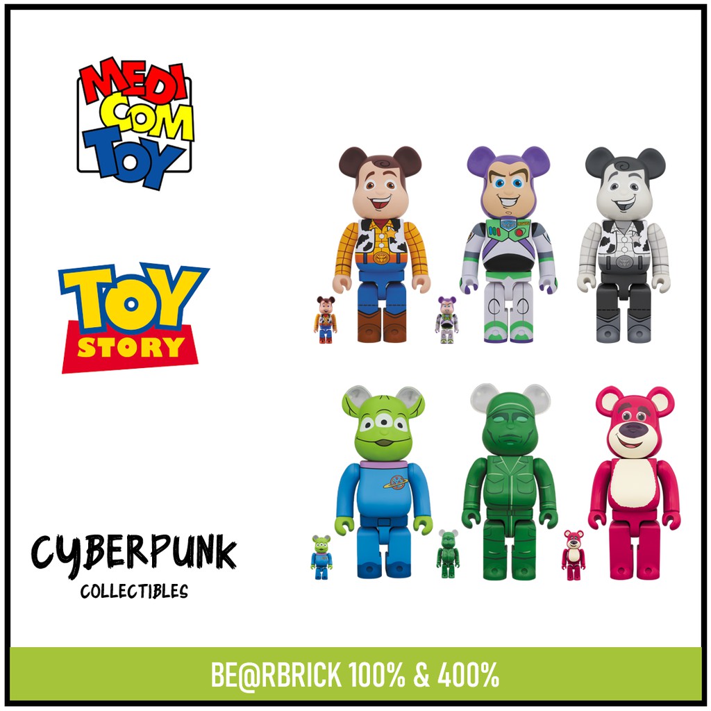 BE@RBRICK Bearbrick Toy Story 100% & 400% FULL SET (SET OF 7 BE@RBRICK Bearbrick Toy Story 100% & 400% FULL SET (SET OF 7