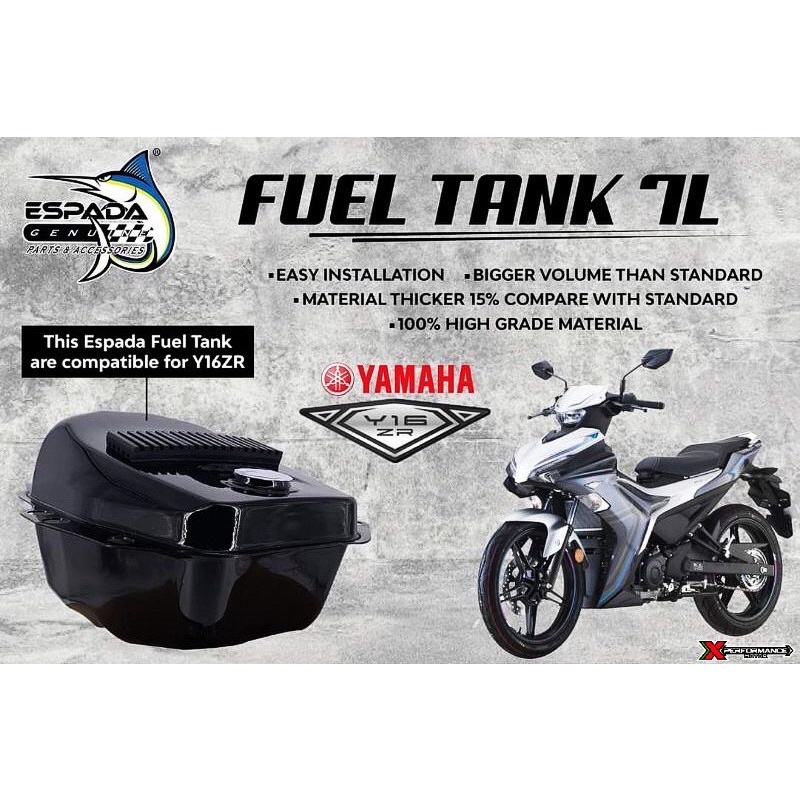ORI ESPADA RACING FUEL TANK TANGKI PETROL MINYAK GAS TANK 6L 6 LITRE ...