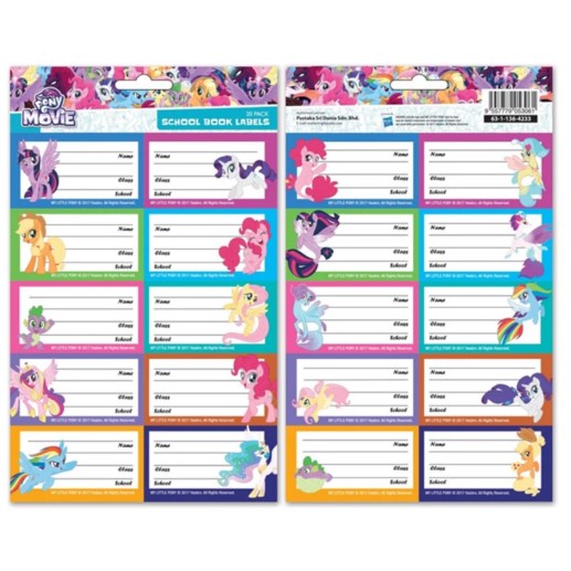 My Little Pony Name Label Sticker Shopee Malaysia