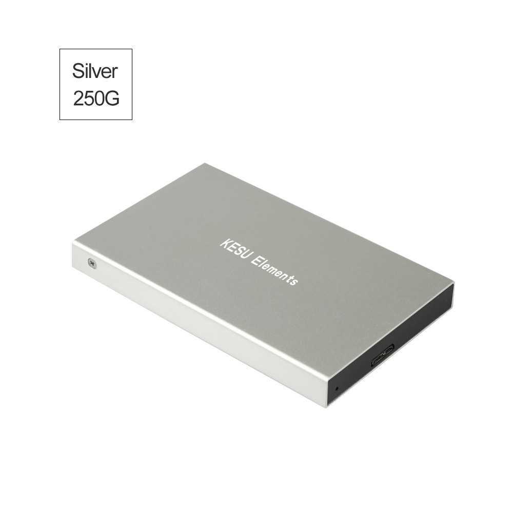 Portable External Hard Drive USB 3.0 External HD Hard Disk Silvery&250G ...
