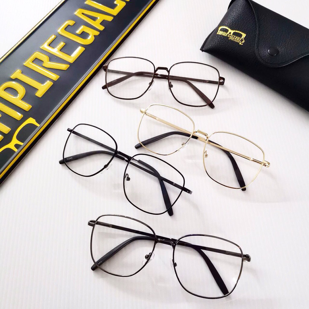 square shape clear lens eyeglasses cermin mata petak | Shopee Malaysia