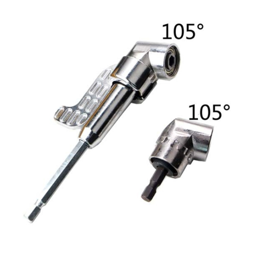 1/4inch Hex Bit Joint Connector Adapter 105 Degree Right Angle Drill ...