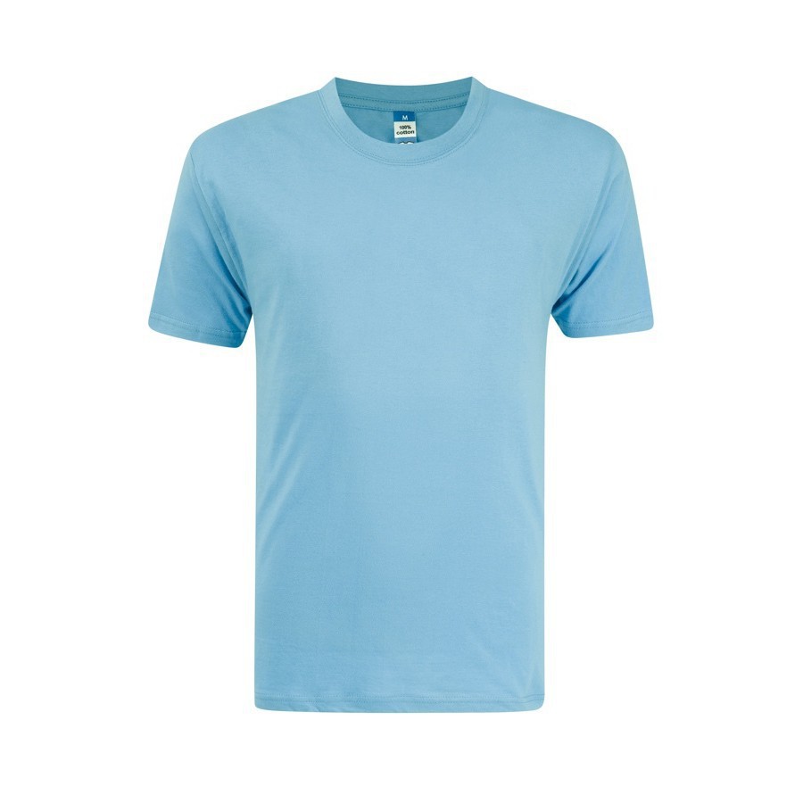 FOUR SQUARE Basic Short Sleeve Round Neck 100% Cotton Plain T-Shirt ...