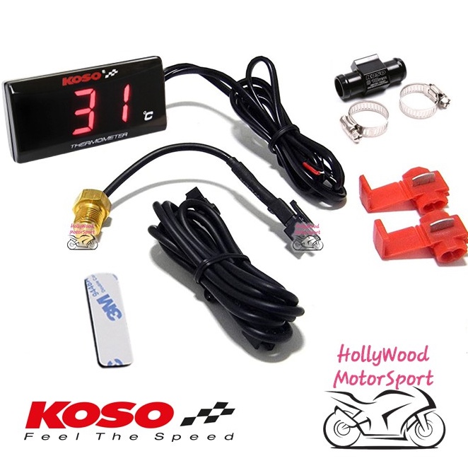 KOSO TEMPERATURE METER THERMOMETER ORIGINAL THERMO SENSOR WATER SUHU ...