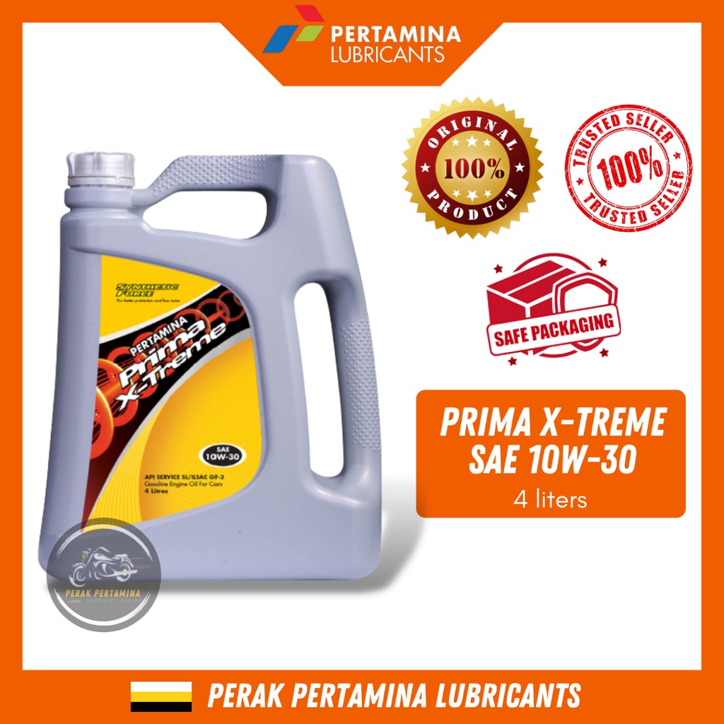 PROMOSI CLEAR STOCK! PERTAMINA PRIMA X'TREME SAE 10W-30 API SL | Shopee ...