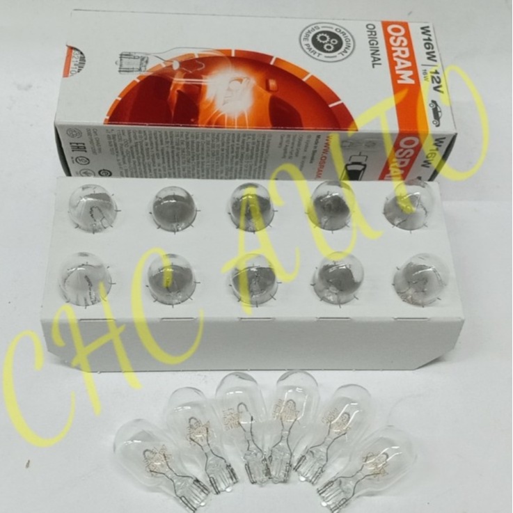 OSRAM 921 (925) W16W 12V 16W W2.1x9.5d Auto Bulbs (100% ORIGINAL OSRAM ...