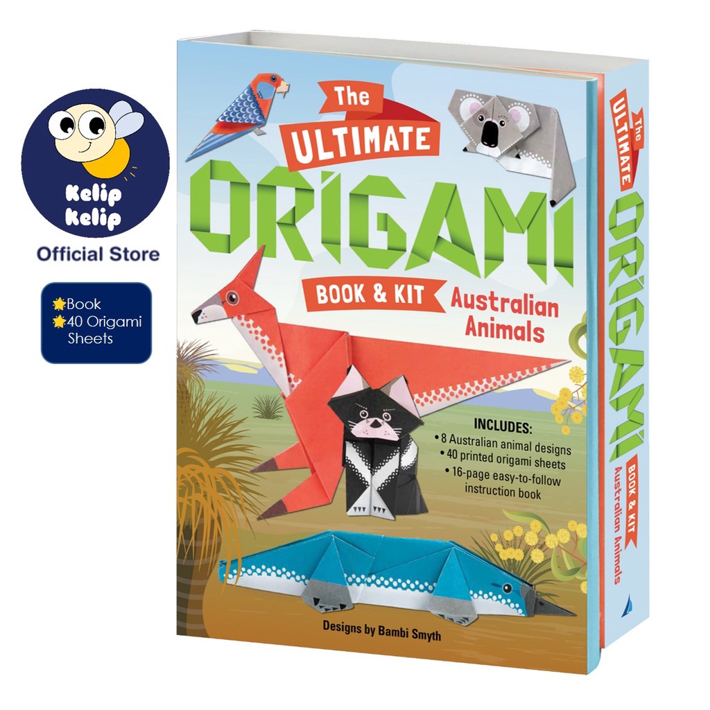 Origami Australian Animals Book & Kit With 40 Origami Sheets 8 Animal ...