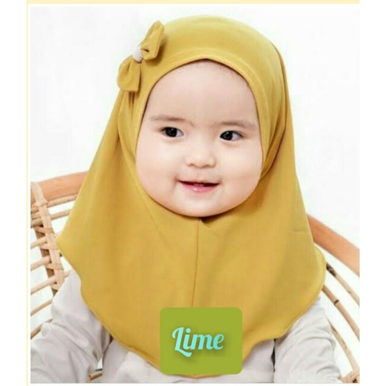 01 Year Old Baby hijab/Girl's hijab/ Cute fita Baby hijab/Baby muslim