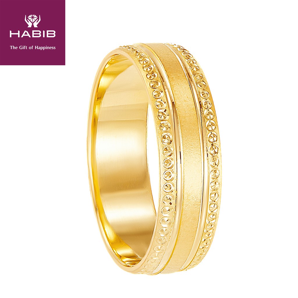 HABIB 916 22K Yellow Gold Ring R276 I Shopee Malaysia