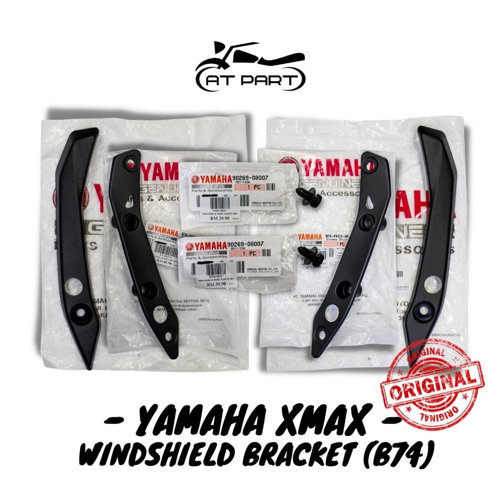 YAMAHA XMAX WINDSHIELD BRACKET COVER RIVET COMPLETE SET ORIGINAL 100% ...